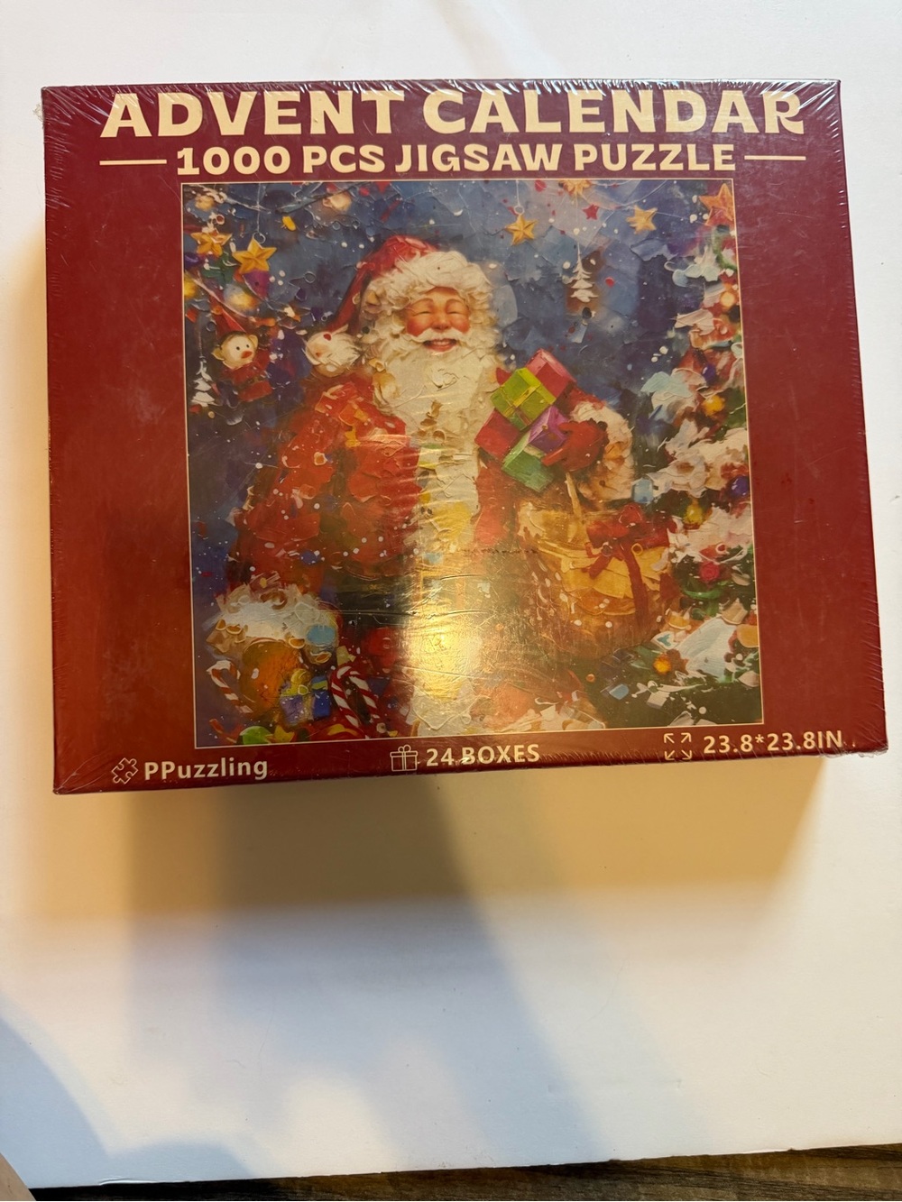 Christmas Santa Advent Calendar 1000-Piece Puzzle